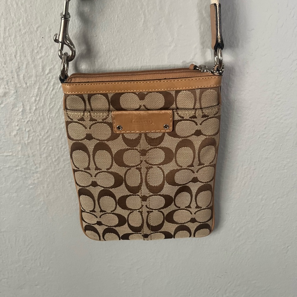 Coach Signature Brown Crossbody Bag